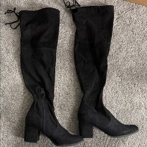 Unisa Black Over the Knee Boots